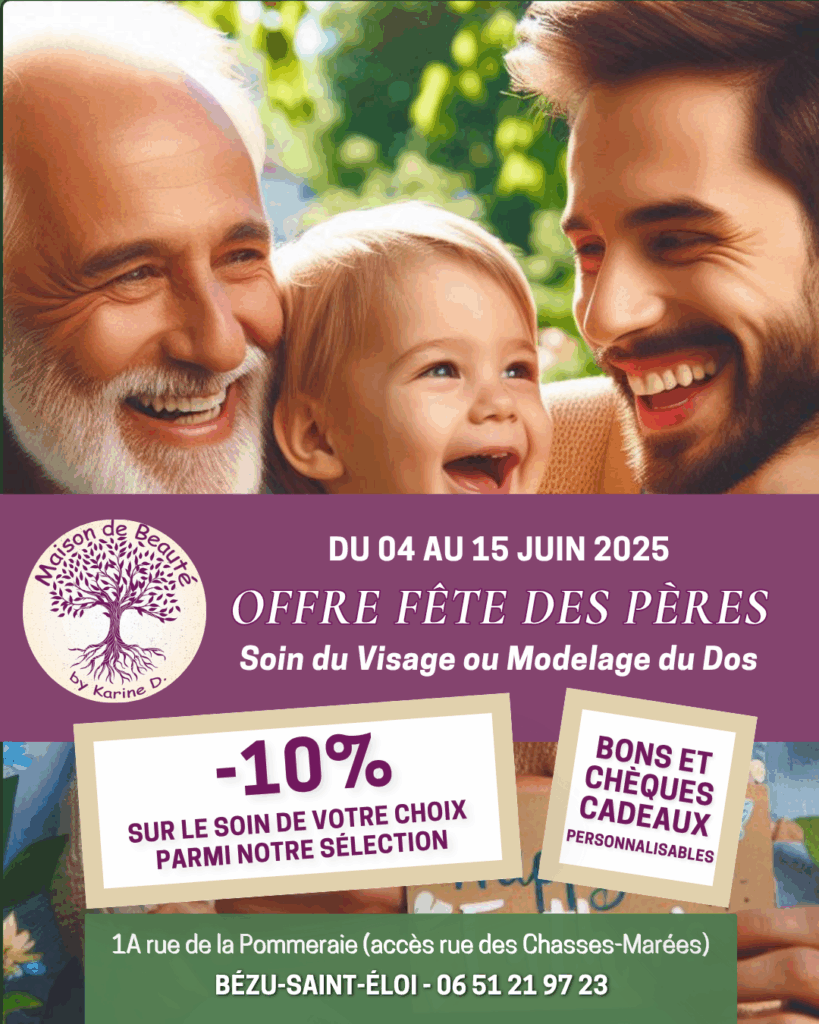 Affiche de l'offre spéciale fête des pères