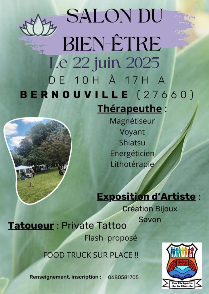 Affiche du Salon du bien-ĂȘtre de Bernouville 2025