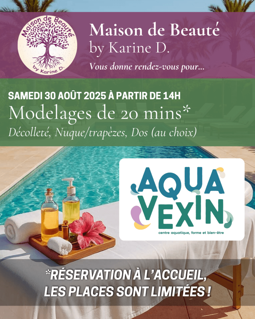 Affiche Maison de beauté by Karine D pour Aquavexin Summer Party 2025