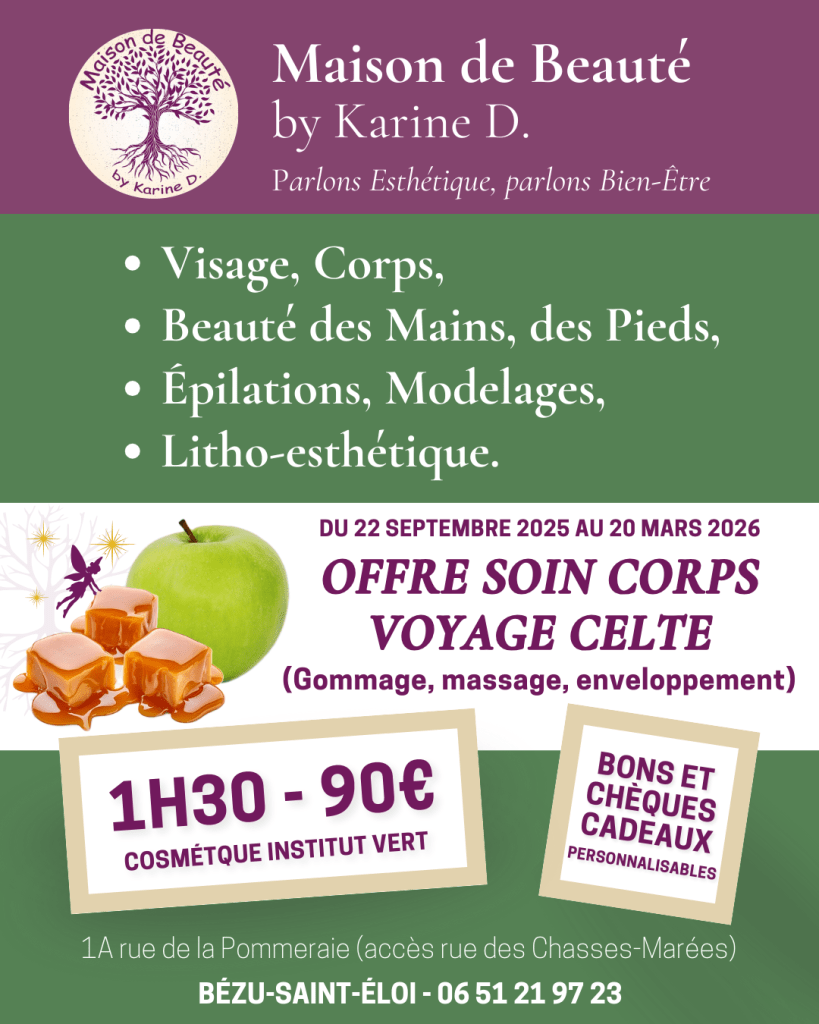 Affiche de l'offre soin du corps Voyage Celte de Maison de beauté by Karine D