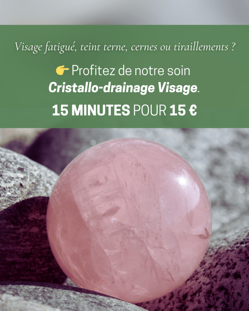 Prix de démonstration du soin cristallo-drainage proposé à Maison de beauté by Karine D