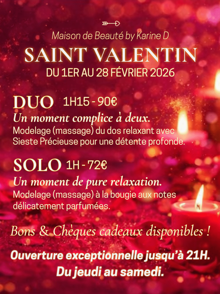 Affiche pour offre de la saint valentin 2026