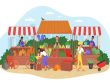 Affiche marché de printemps de Delincourt 2026