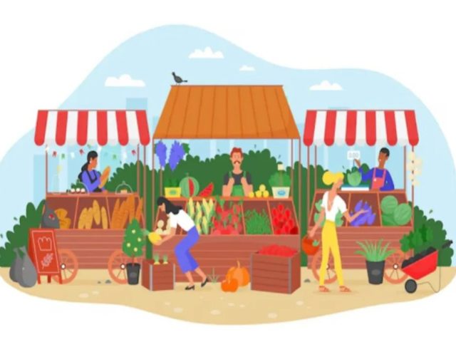 Affiche marché de printemps de Delincourt 2026